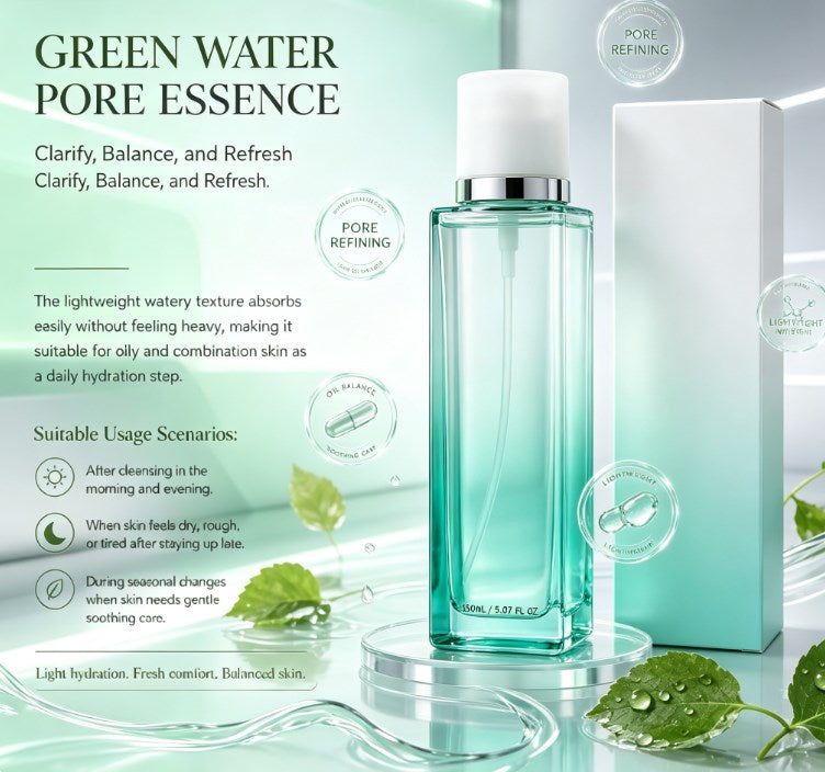 Zinc PCA Oil-Balancing Facial Toner – Advanced Pore-Refining & Hydrating Essence with Birch Sap, Niacinamide & PHA Peptides for Oily Skin