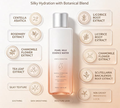 Barrier-Repair Milky Face Toner – Nourishing Lactic Acid & Urea Hydrating Liquid Infused with Centella Asiatica and Ceramides for Radiant Complexions