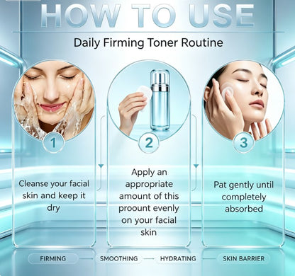Refreshing Rose Water Facial Toner – 3.38oz Deep Hydration & Pore-Tightening Essence for Daily Skincare and Soothing Skin Compresses