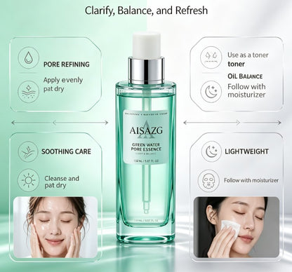 Zinc PCA Oil-Balancing Facial Toner – Advanced Pore-Refining & Hydrating Essence with Birch Sap, Niacinamide & PHA Peptides for Oily Skin